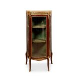 A LATE 19TH CENTURY FRENCH ORMOLU MOUNTED MAHOGANY VITRINE