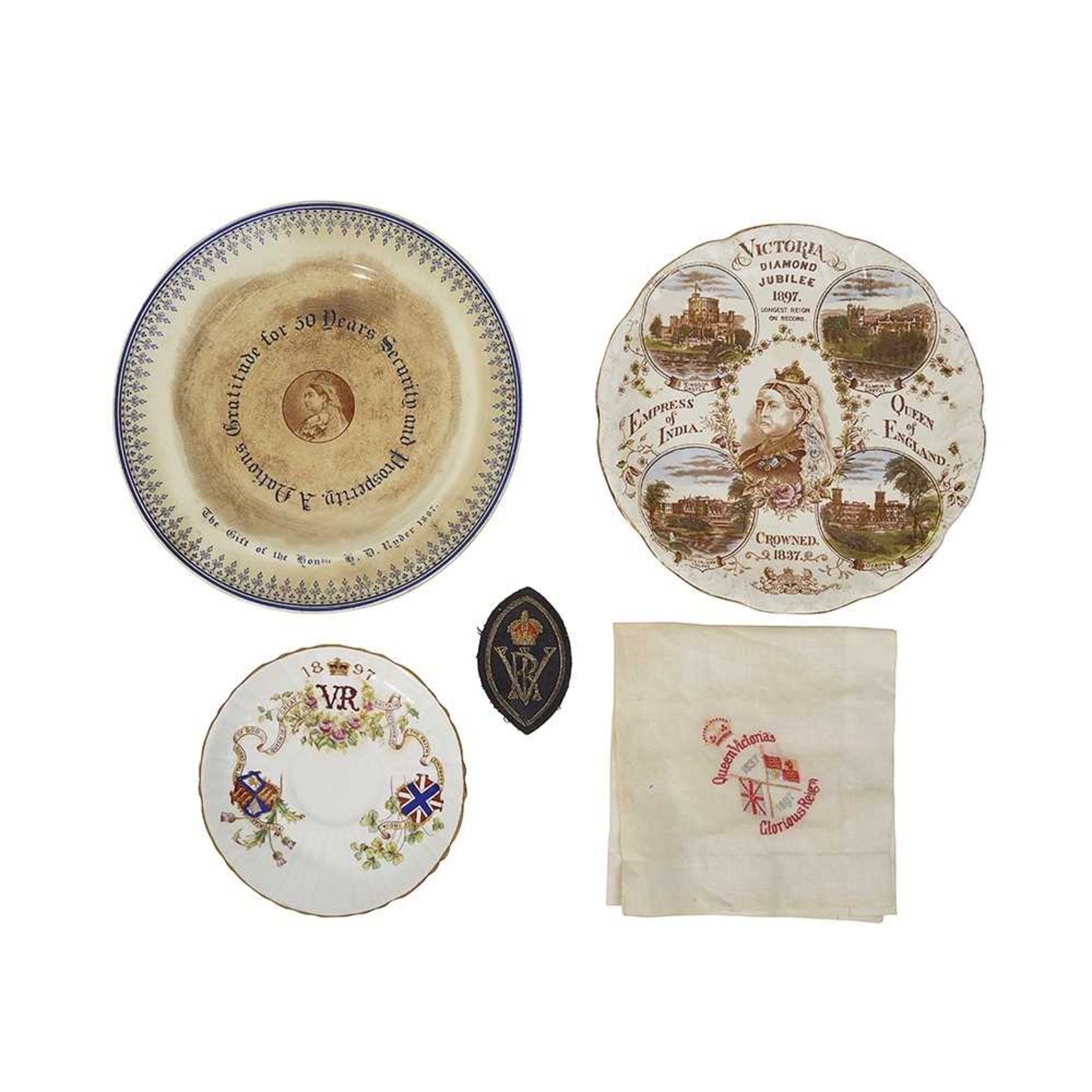 A COLLECTION OF 19TH CENTURY QUEEN VICTORIA COMMEMORATIVE CERAMICS - Image 4 of 9