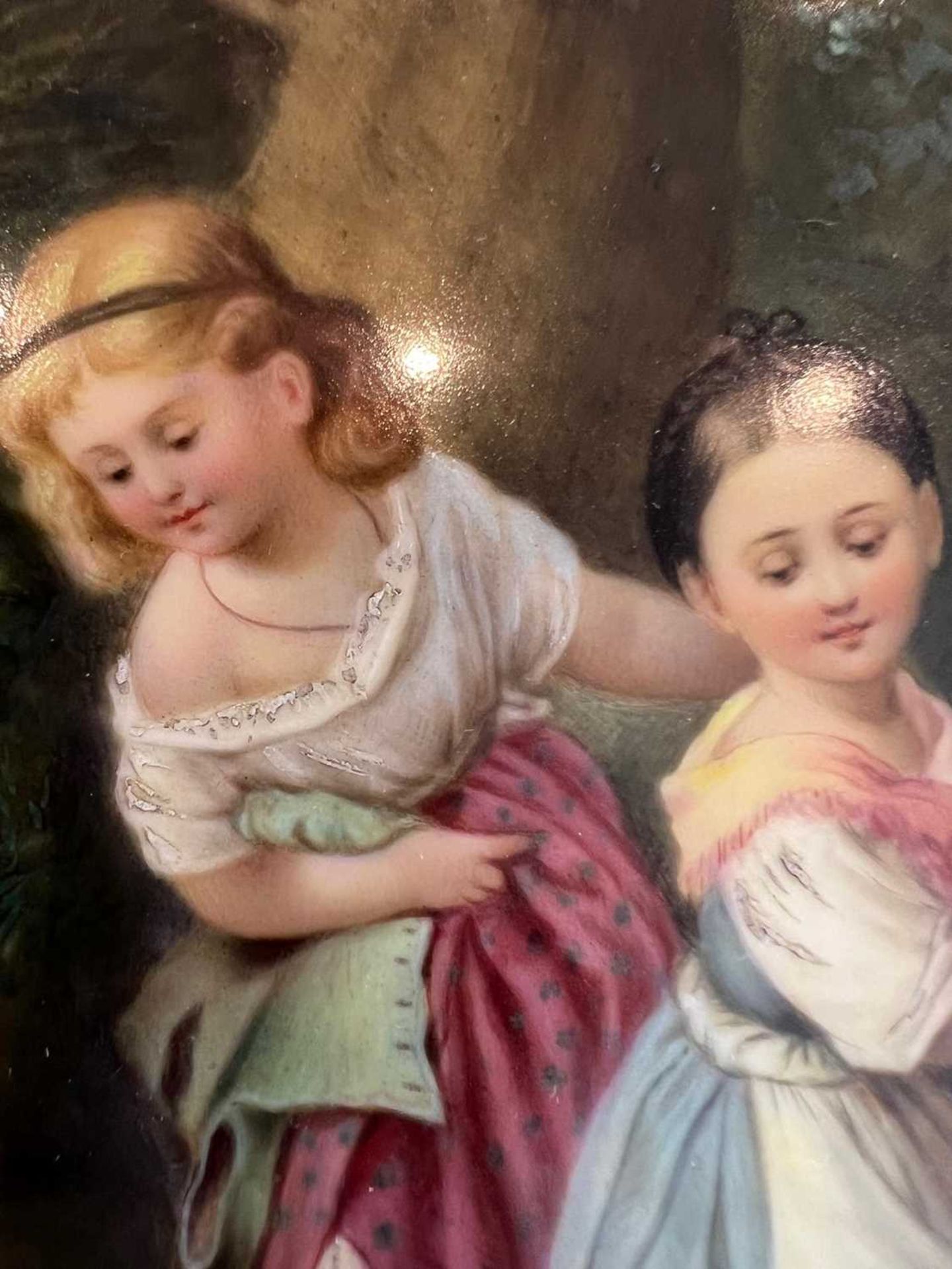 KPM: A FINE AND LARGE LATE 19TH CENTURY BERLIN PORCELAIN PLAQUE AFTER L. STURM - Image 5 of 12