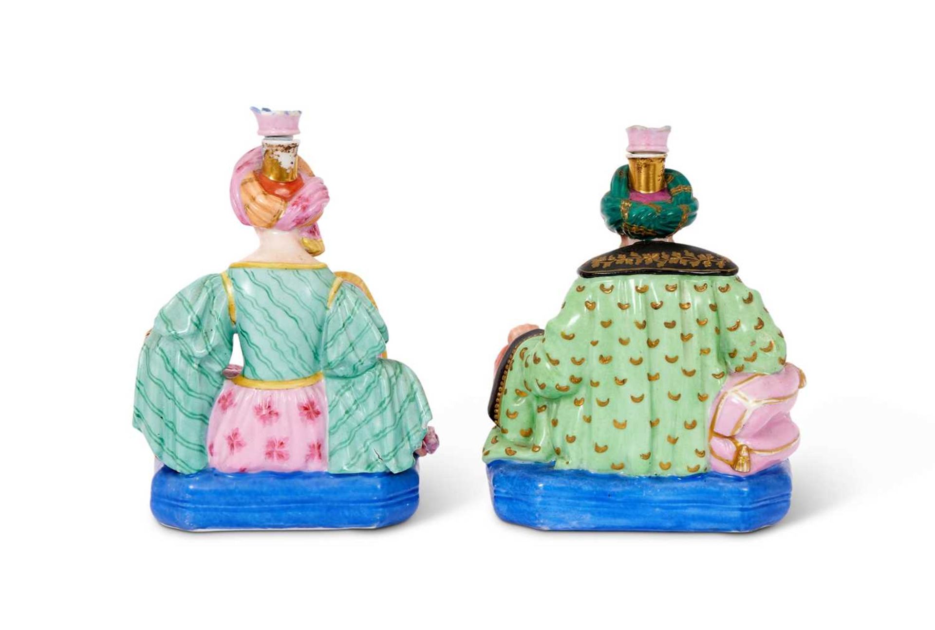 JACOB PETIT: A PAIR OF MID 19TH CENTURY PORCELAIN FLASKS OF A SULTAN AND SULTANA - Bild 3 aus 3