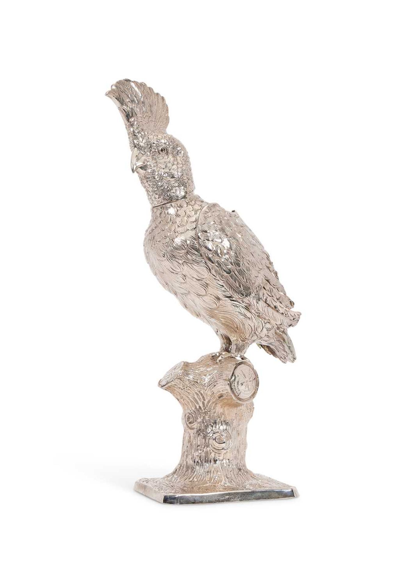 SILVER: A LATE 19TH CENTURY GERMAN CORPORATION CUP MODELLED AS A COCKATOO - Image 2 of 5