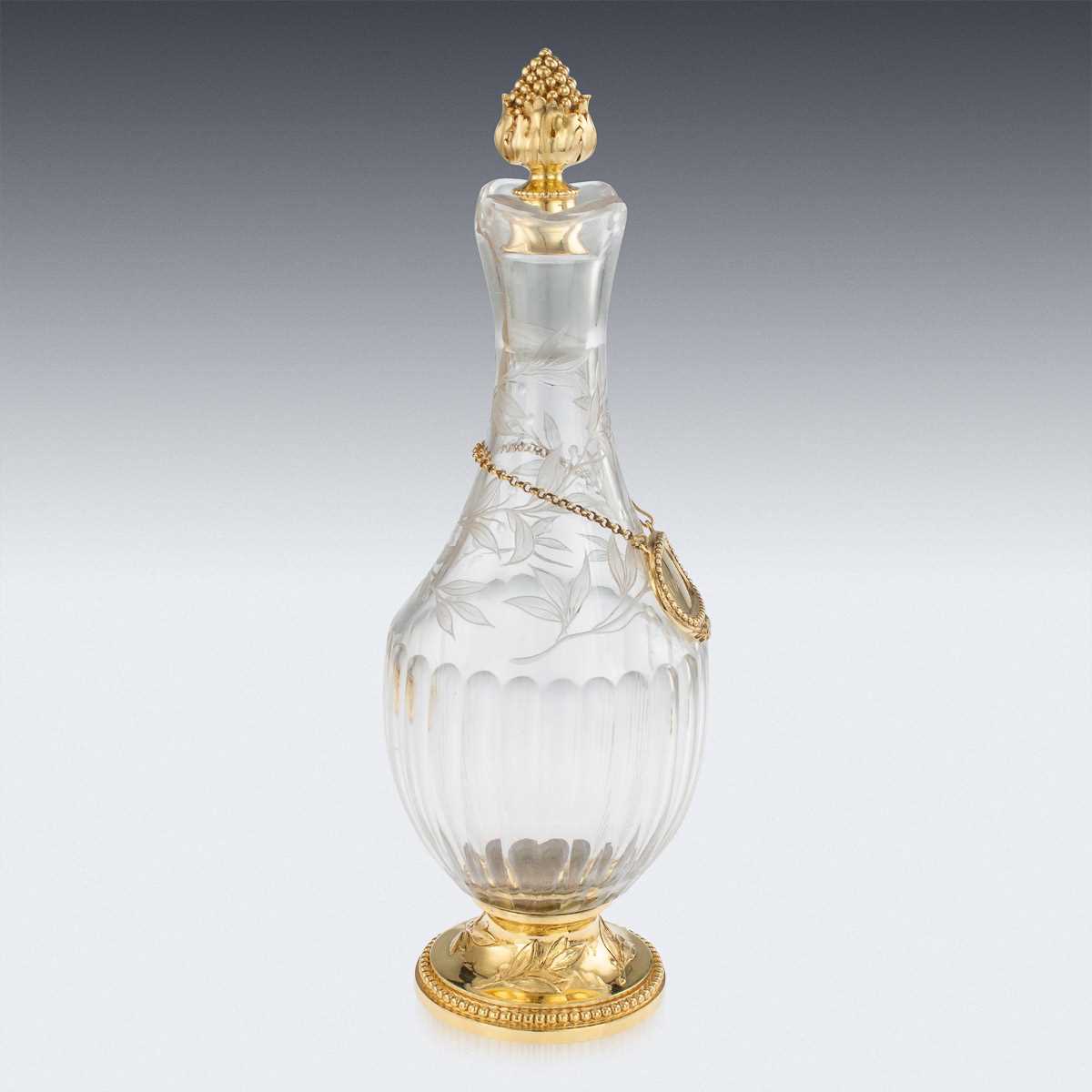 MAISON ODIOT: A 19TH CENTURY SILVER GILT AND GLASS LIQUEUR SERVICE - Image 36 of 37