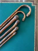 SIX LATE 19TH / EARLY 20TH CENTURY JAPANESE WALKING CANES