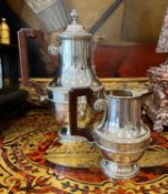 A LATE 19TH CENTURY FRENCH SILVER COFFEE SET
