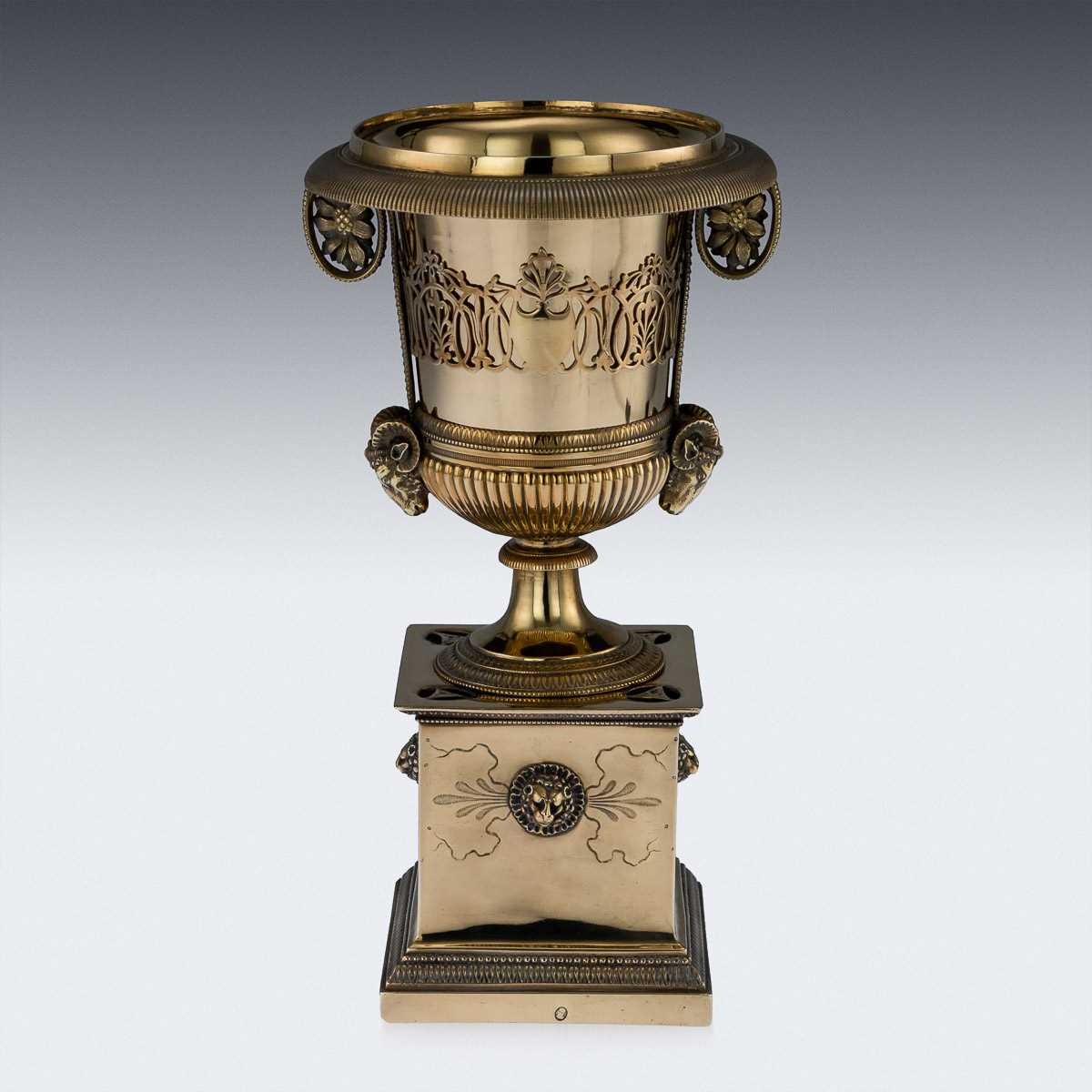AN EARLY 19TH CENTURY SILVER GILT URN BY MARC JACQUART, PARIS - Image 17 of 19