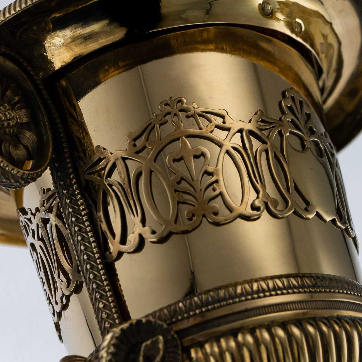 AN EARLY 19TH CENTURY SILVER GILT URN BY MARC JACQUART, PARIS - Image 6 of 19