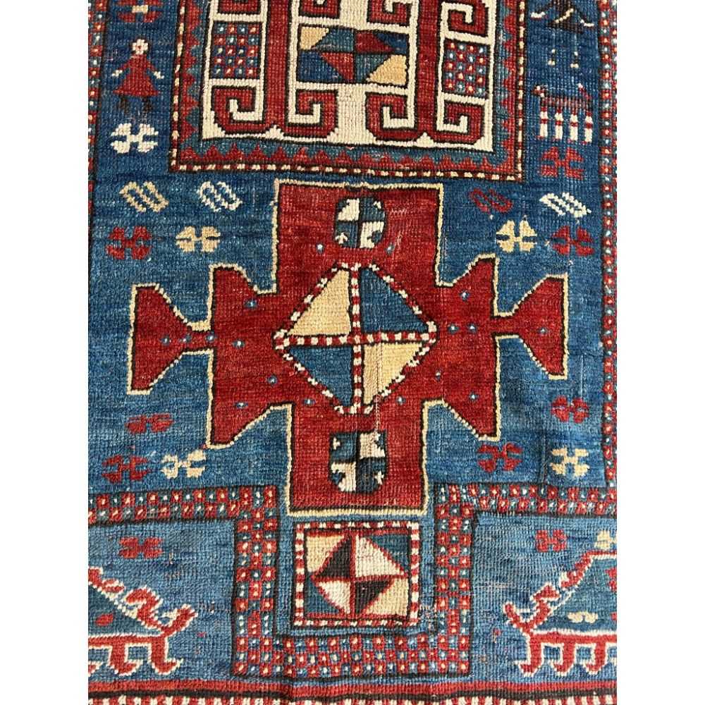 A 1940'S CAUCAISAN KAZAK RUG - Image 6 of 6