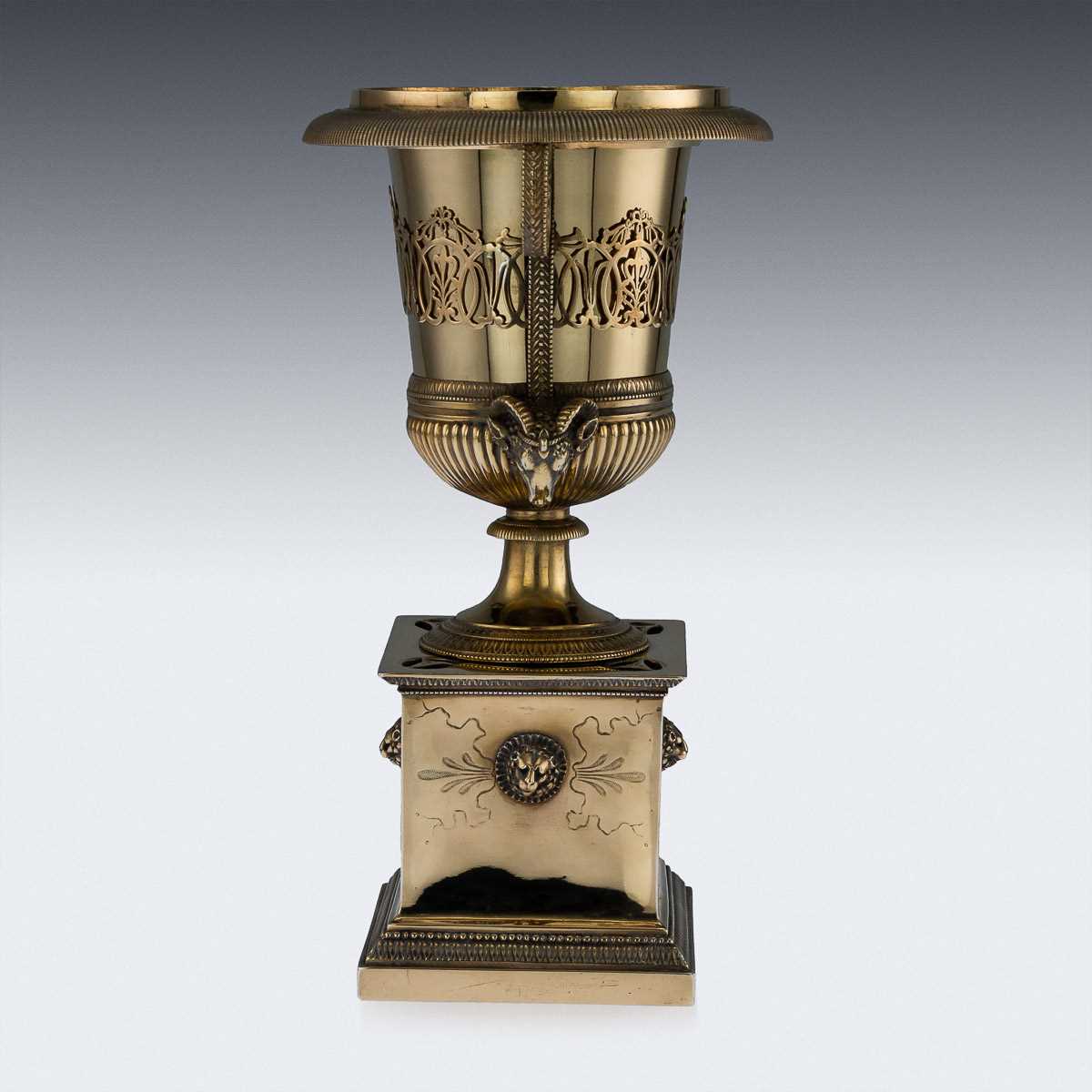 AN EARLY 19TH CENTURY SILVER GILT URN BY MARC JACQUART, PARIS - Image 3 of 19