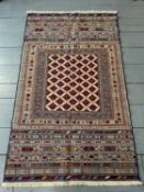 A FINE SOUMAC RUG, AFGHANISTAN