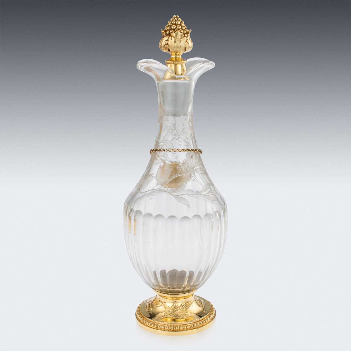 MAISON ODIOT: A 19TH CENTURY SILVER GILT AND GLASS LIQUEUR SERVICE - Image 28 of 37