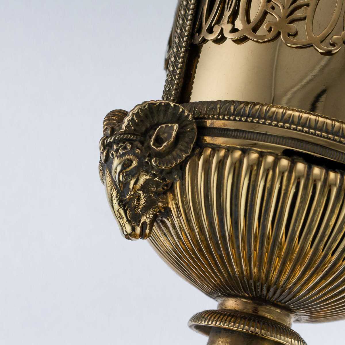 AN EARLY 19TH CENTURY SILVER GILT URN BY MARC JACQUART, PARIS - Image 5 of 19