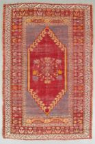 A CAUCASIAN WOOL RUG