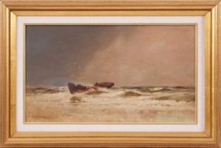 'ROUGH SEAS' SIGNED WILLIAM TROST RICHARDS (AMERICAN, 1833-1905)