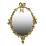 A BELLE EPOCH PERIOD GILT BRONZE WALL MIRROR