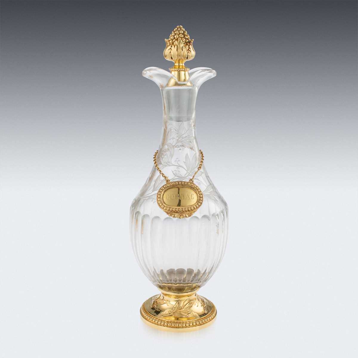 MAISON ODIOT: A 19TH CENTURY SILVER GILT AND GLASS LIQUEUR SERVICE - Image 31 of 37