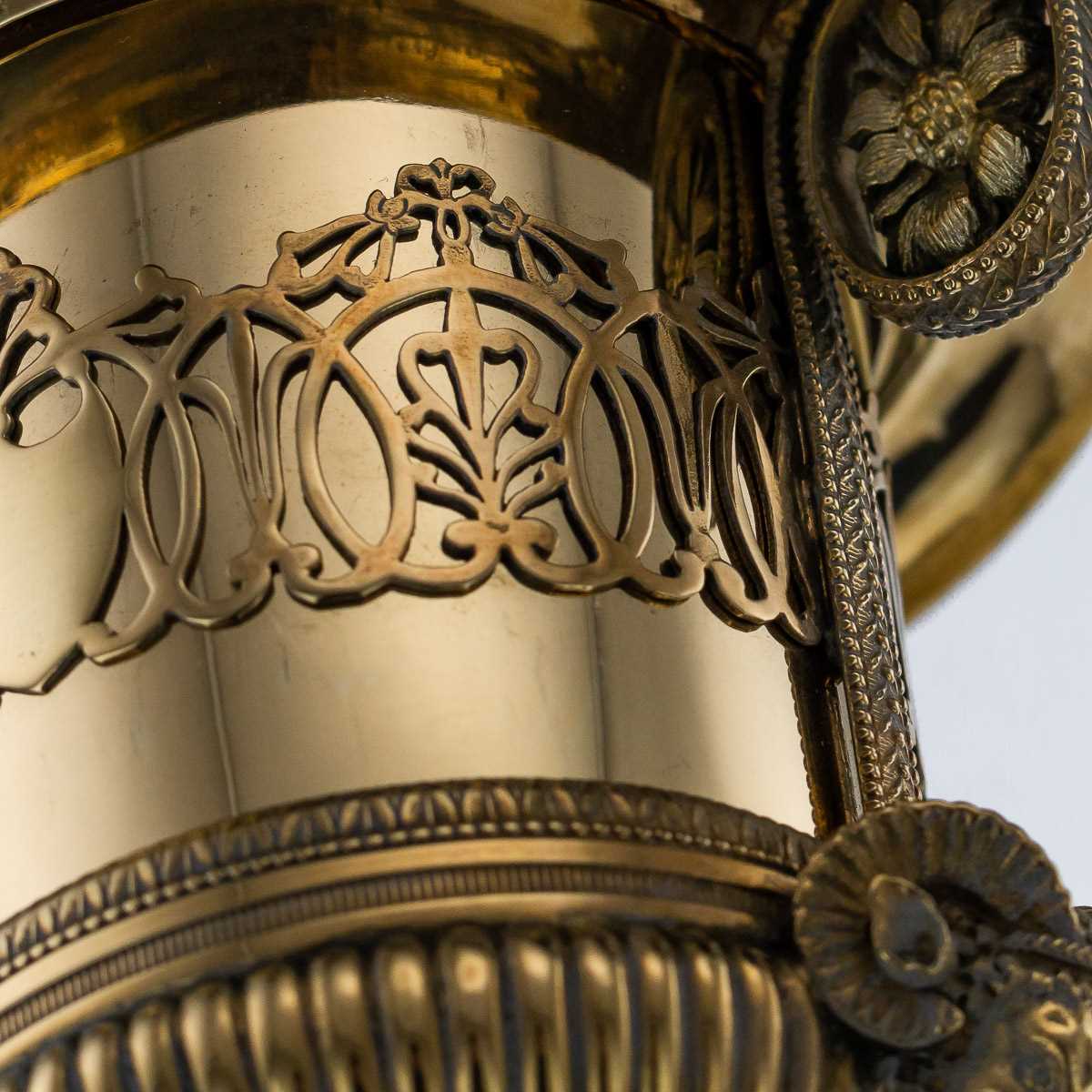 AN EARLY 19TH CENTURY SILVER GILT URN BY MARC JACQUART, PARIS - Image 12 of 19