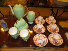 Wedgwood 15 Piece Coffee Set and Royal Worcester Red Dragon 12 Piece Coffee Set