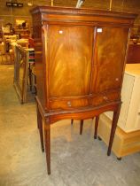 Reproduction Mahogany Cocktail Cabinet, 79cm