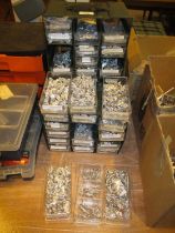Four Plastic Boxes of Metal Model Soldiers etc