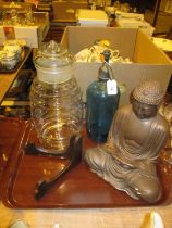 Buddha, Glass Jar and Soda Syphon