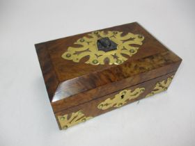 Victorian Figured Walnut Jewel Box