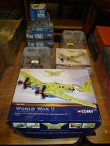 Four Corgi WWII Aircraft and 5 Others
