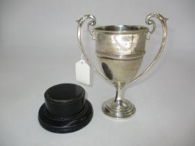 Silver 2 Handle Trophy, London 1935, 312g, with Stand