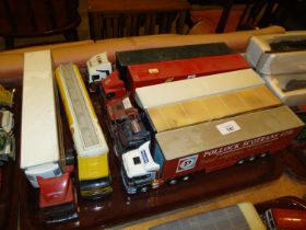 Seven Articulated Lorries