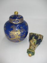 Royal Winton Wall Vase and Wilton Ware Ginger Jar