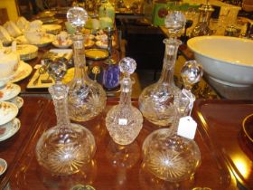 Two Pairs of Decanters and Another