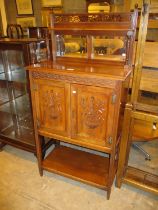 Victorian Walnut Music Cabinet, 64cm