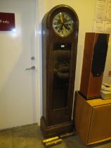 1930's Oak Triple Weight Longcase Clock