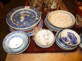 Collection of Antique Porcelain Saucers, Plates etc