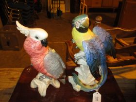 Beswick and Continental Porcelain Parrots