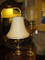 Two Brass Lamps