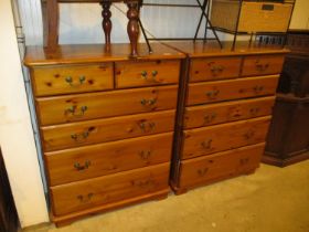 Two Modern Pine Chests of Drawers, 83cm each