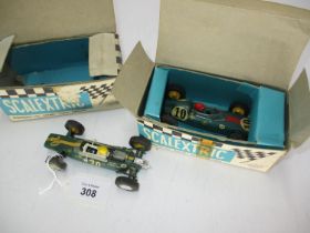 Two Vintage Scalextric Racing Cars