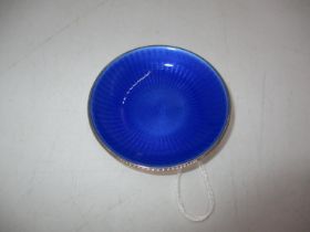 David Andersen Norway Sterling Silver and Blue Enamel Dish, 6cm