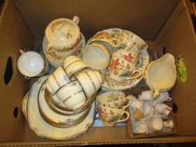 Box of Wedgwood and Other China etc