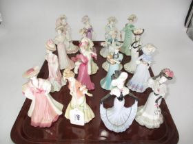 Sixteen Compton & Woodhouse Coalport Figures