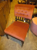 Victorian Spindle Back Bedroom Chair
