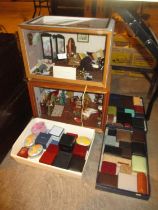 Two Doll Displays and Jewel Boxes
