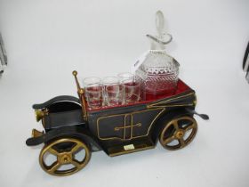 Vintage Musical Car Liqueur Set