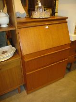 Teak Bureau, 76cm