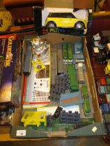 Box with Die Cast Vehicles, Model Railways, Radio Control Mini etc