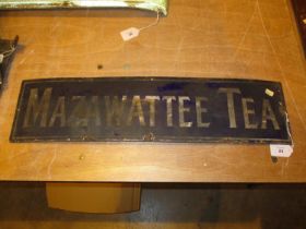Mazawattee Tea Enamel Sign
