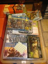 Box of Model Kits, Plastic Soldiers etc