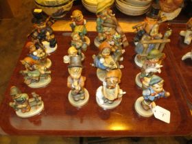 Twelve Hummel Figures and 4 Others with Faults