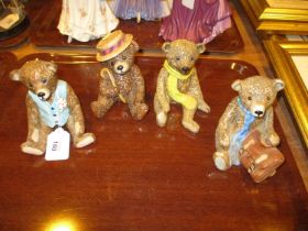 Four Compton & Woodhouse Beswick Bears, Henry, Archie, Bertie, Benjamin