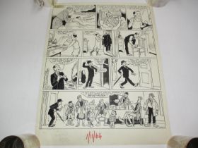 Dudley D. Watkins, Original D C Thomson The Broons Art Work Dated 1/11/64, 43.5x37,5cm